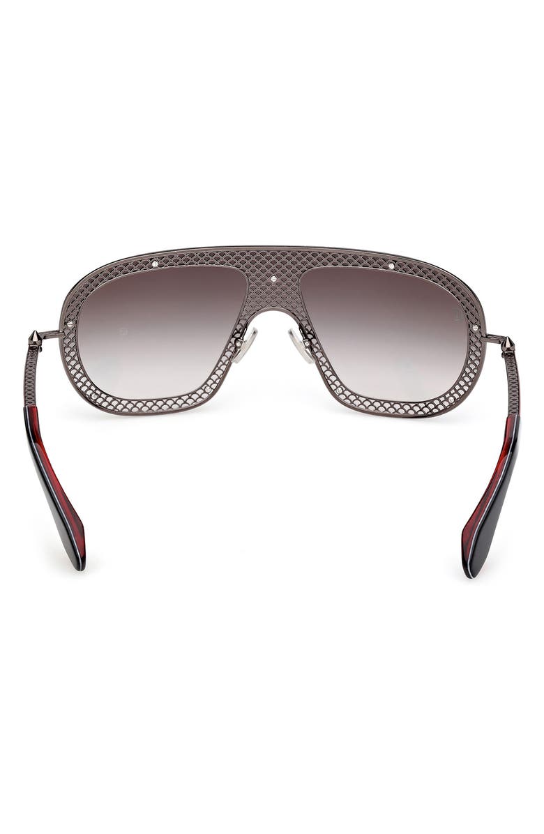Christian Louboutin 130mm Shield Sunglasses, Alternate, color,