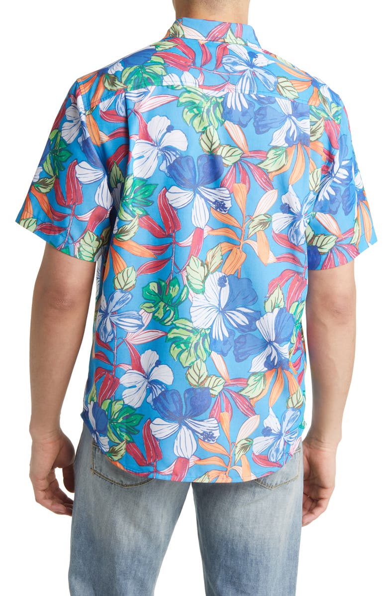Tommy Bahama Coconut Point Luau Floral Sleeve Button-Up Shirt, Alternate, color,