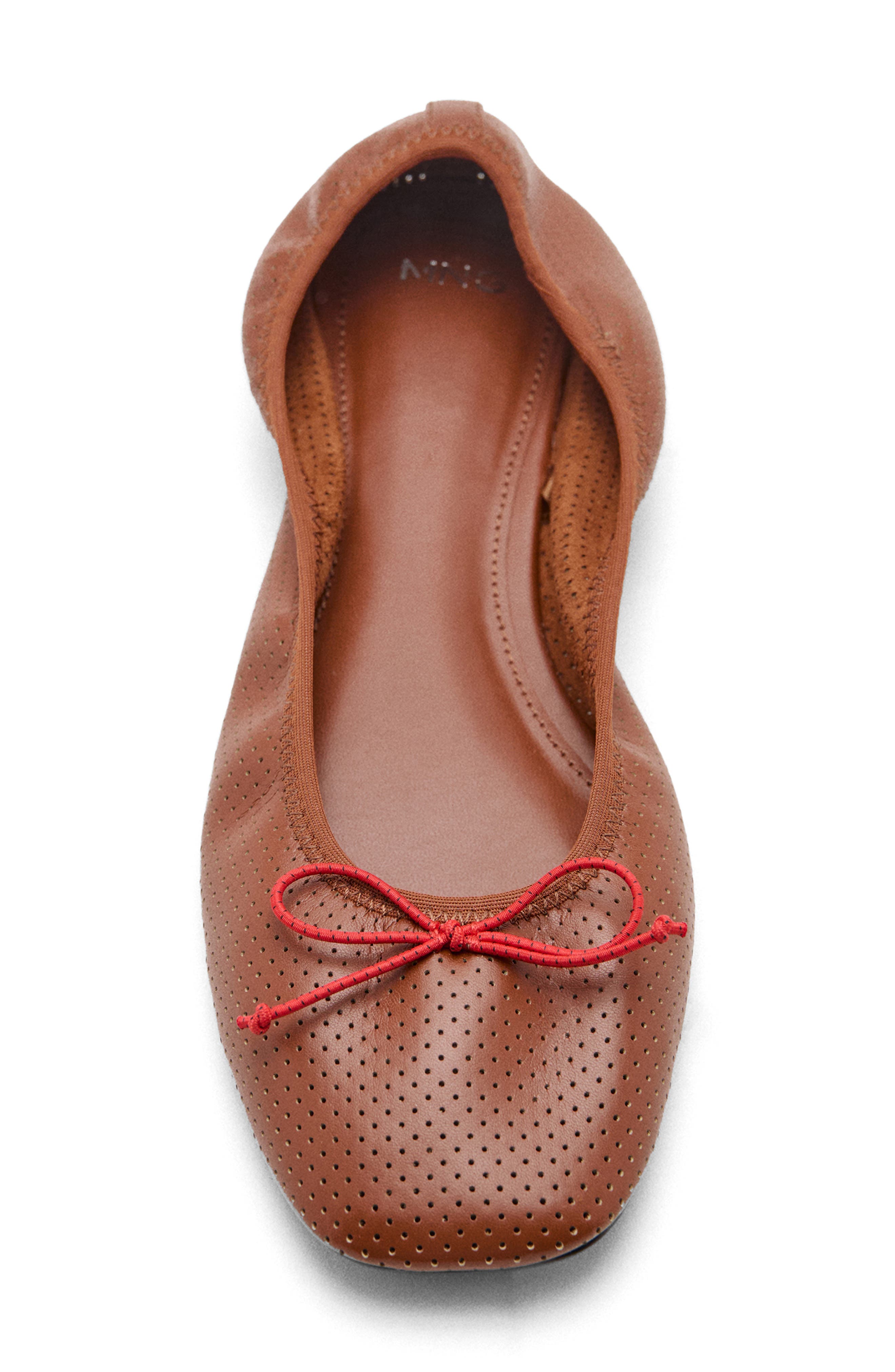 MANGO Perforated Ballet Flat, Alternate, color, 