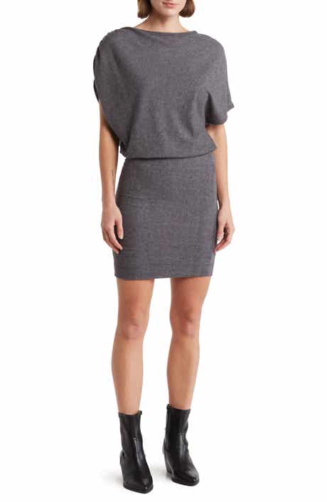 GO COUTURE Short Sleeve Sweater Dress