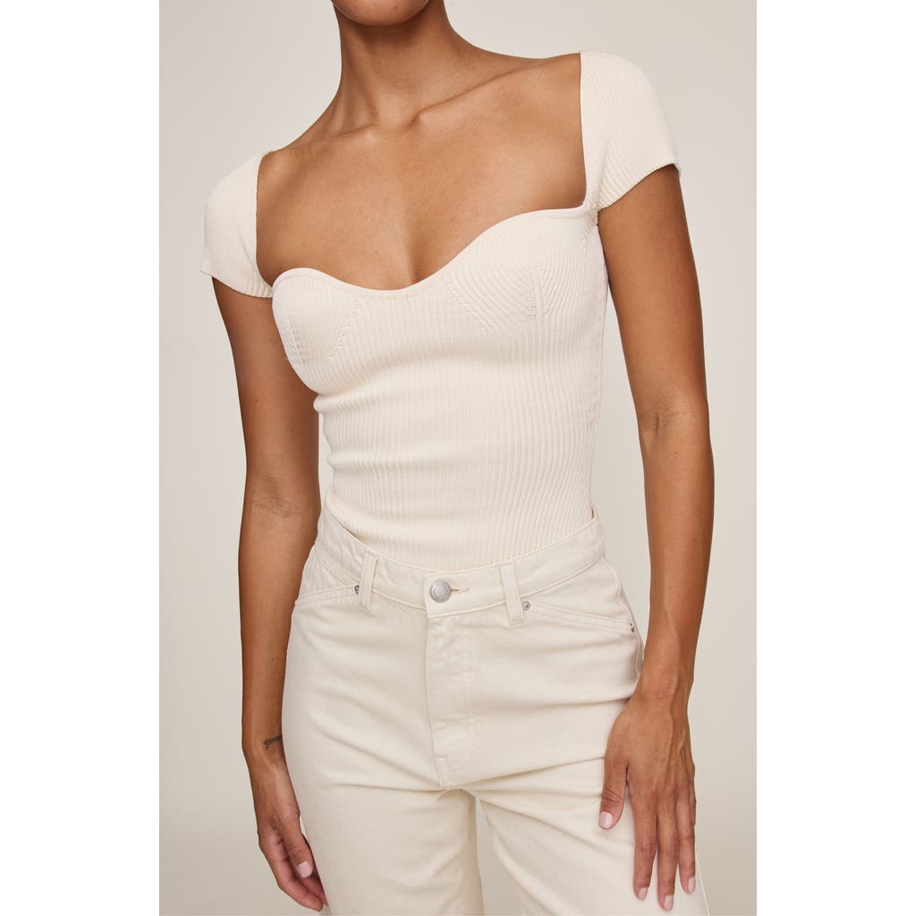 Dl1961 Sweetheart Knit Shirt In White