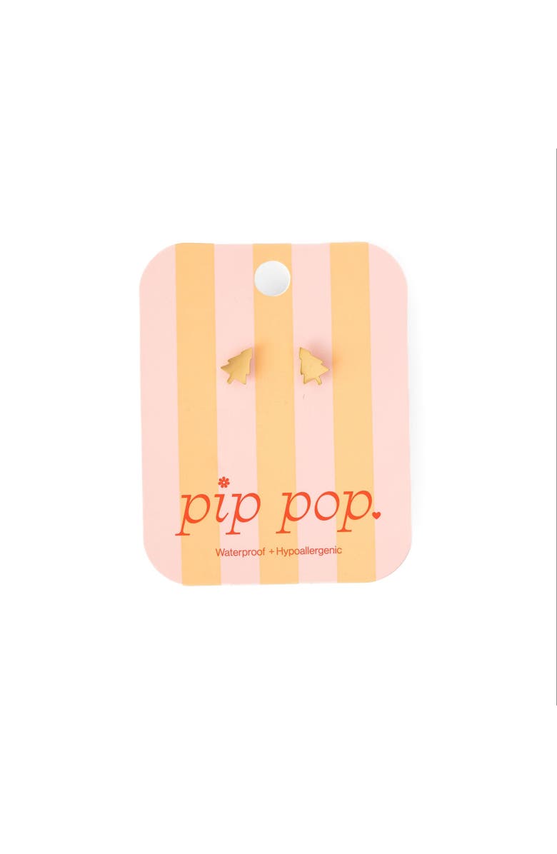 Pip Pop Christmas Tree Stud Earrings, Alternate, color,