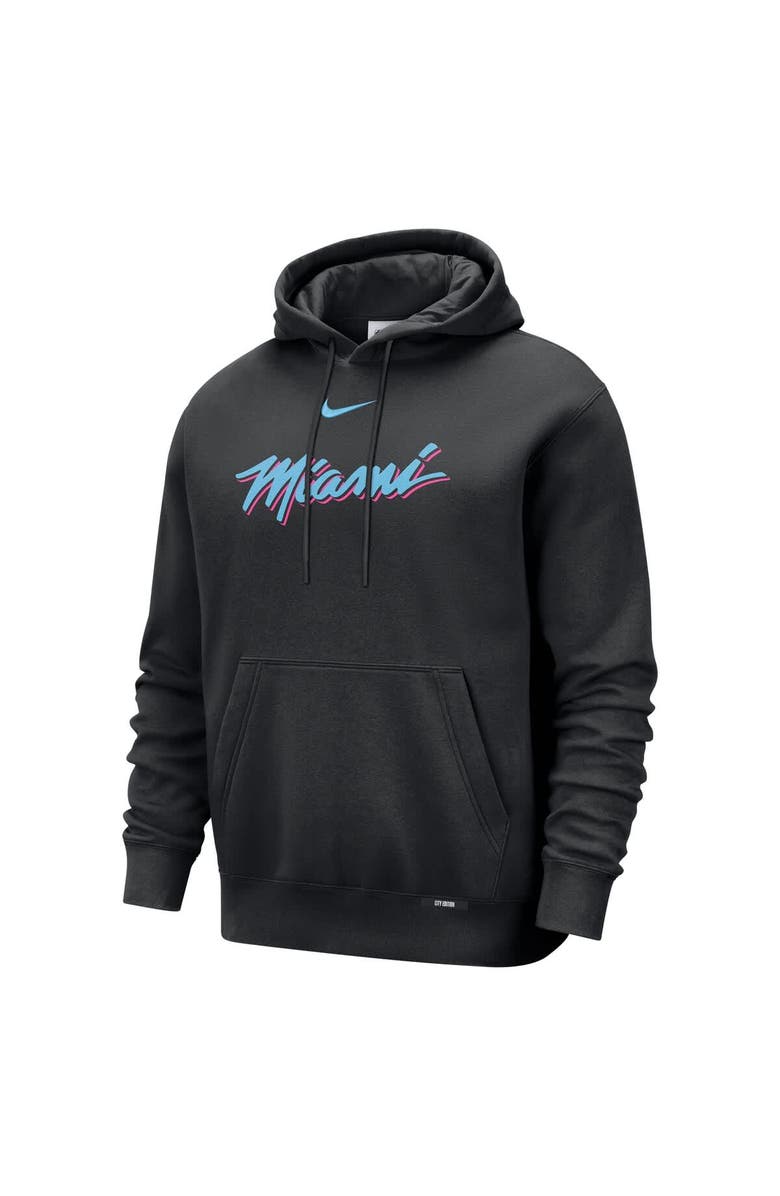 Nike Men's Nike  Black Miami Heat 2025/26 City Edition Essential Remix Club Hoodie, Alternate, color, Black