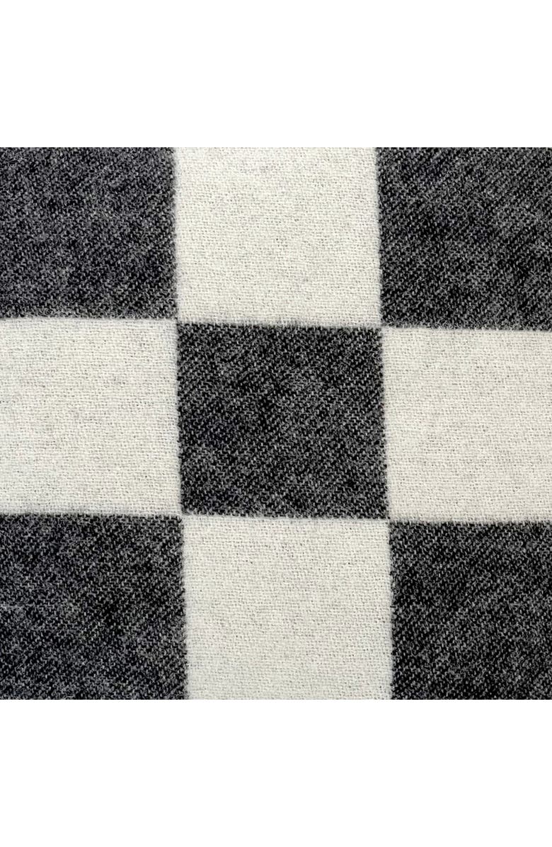 Maison Deux Checkerboard Cushion Cover, Alternate, color, Black