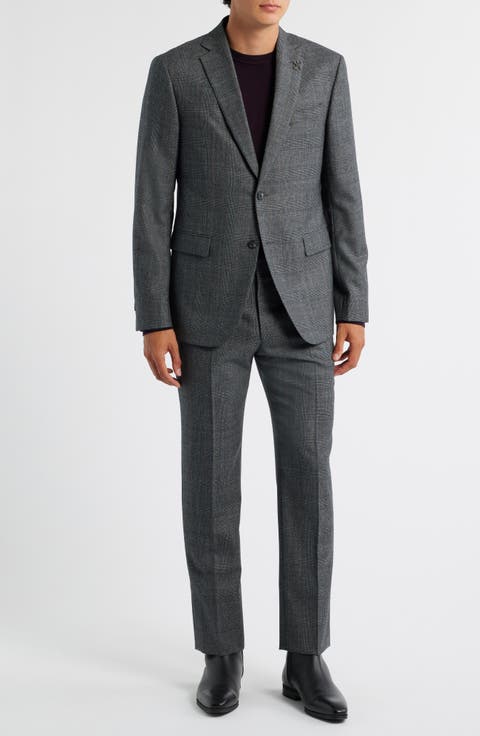 Bleeker Grey Glen Plaid Wool Suit