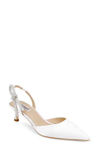 Gentry Slingback Pointed Toe Kitten Heel Pump