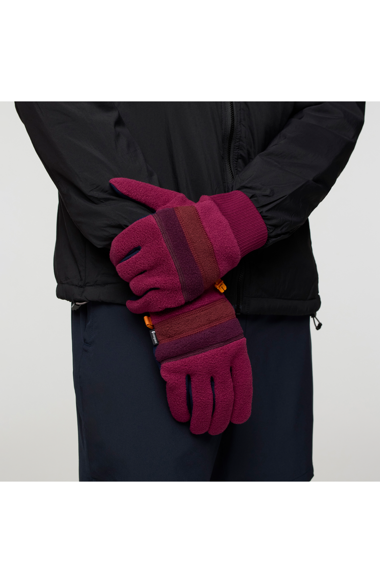 Cotopaxi Teca Fleece Gloves, Alternate, color, Jam