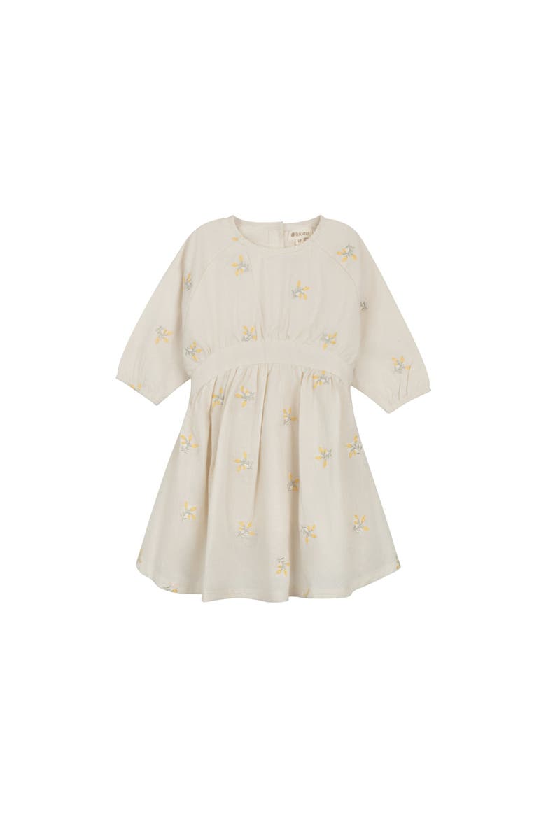 Looms Holland Collection - Girls Embroidered Floral Dress, Main, color, Ivory