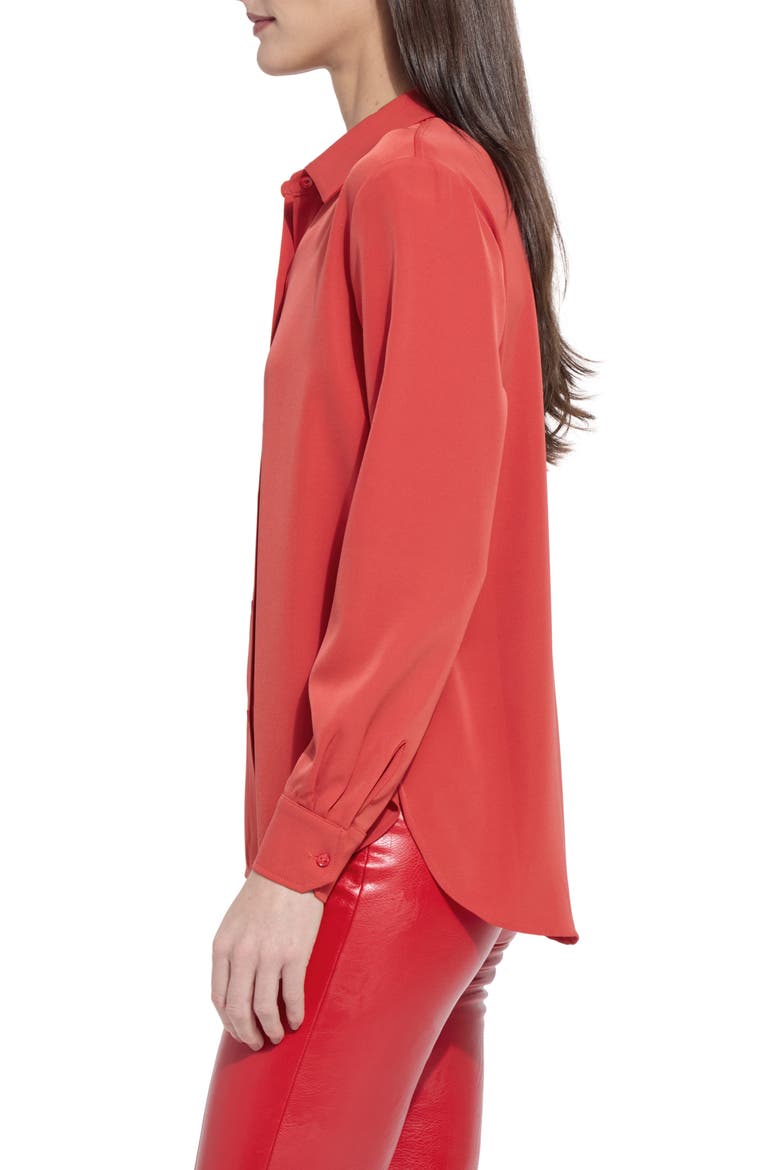 Parker Button Down Shirt, Alternate, color, EXTRA ORDINARY RED