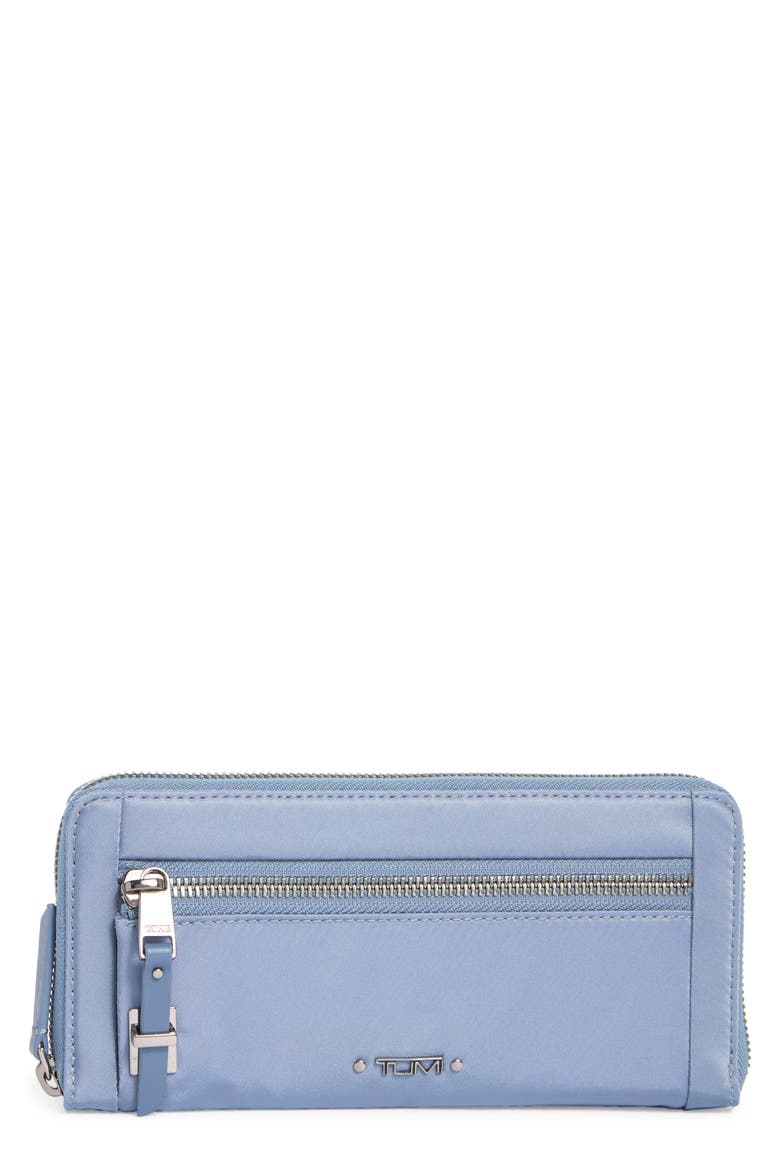 Zip Around Continental Wallet, Main, color, CORNFLOWER