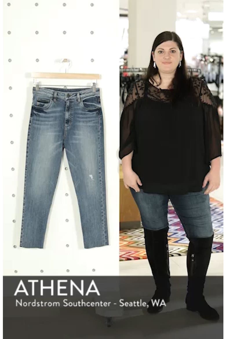 Alicia High Waist Crop Mom Jeans video