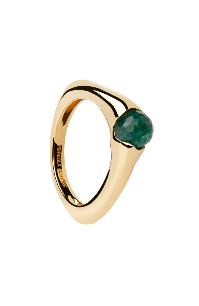 PDPAOLA Oasis Ring, Alternate, color, Green Aventurine