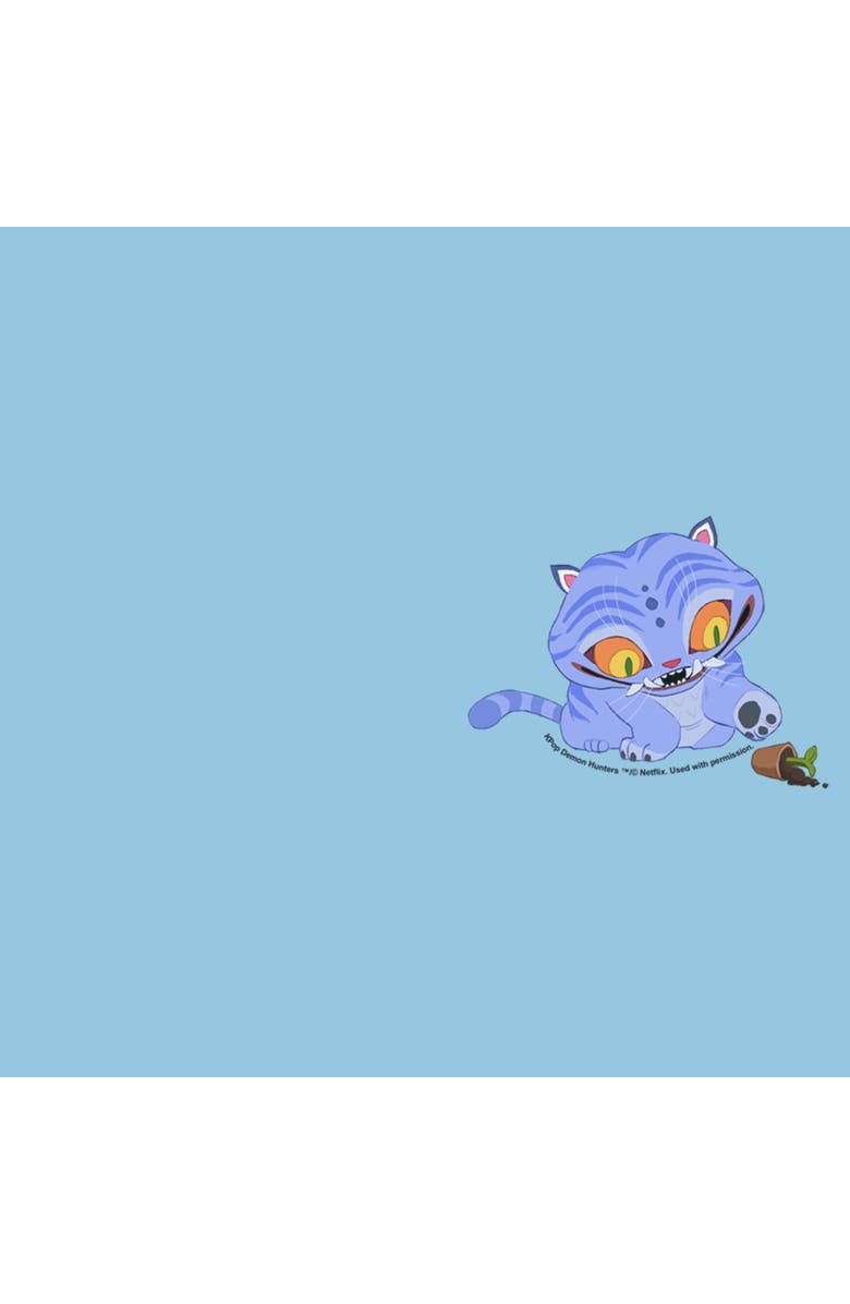 KPop Demon Hunters Boy's KPop Demon Hunters Mischievous Derpy Pocket  Graphic T-Shirt, Alternate, color, Light Blue