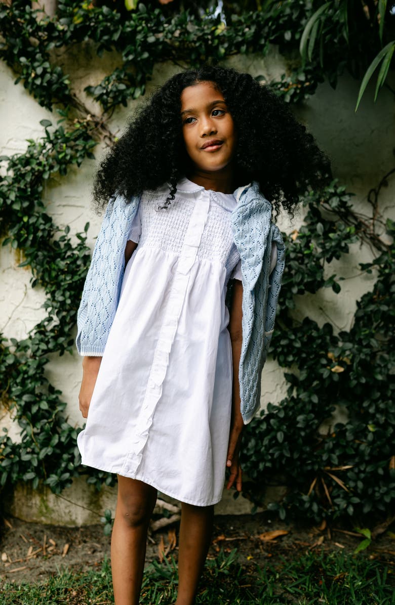 Little Paper Kids Evelyn Dress, Alternate, color, White