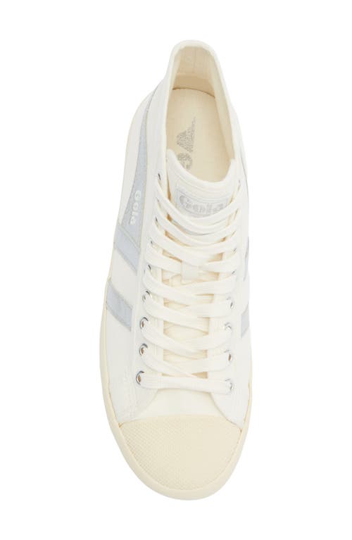 Gola Coaster Flame High Top Sneaker In White