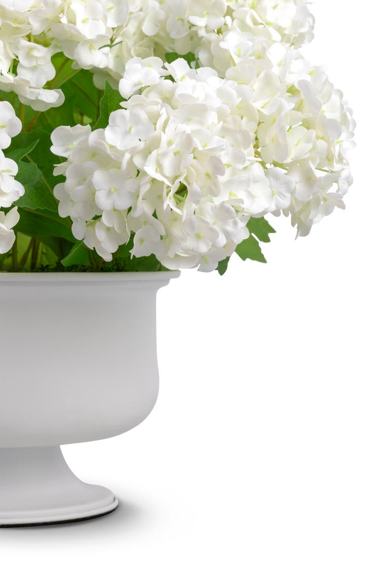 Cosima RealTouch Snowball Hydrangea Arrangement, Alternate, color, Snow