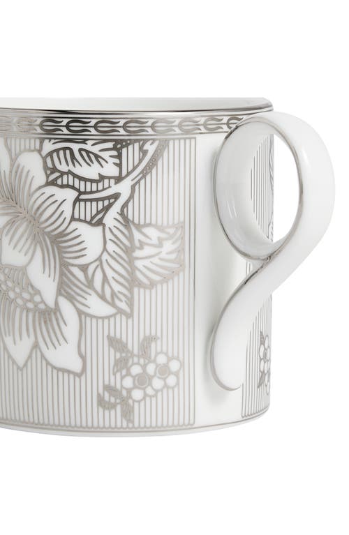 Wedgwood Silver Tonquin Bone China Mug In Gray