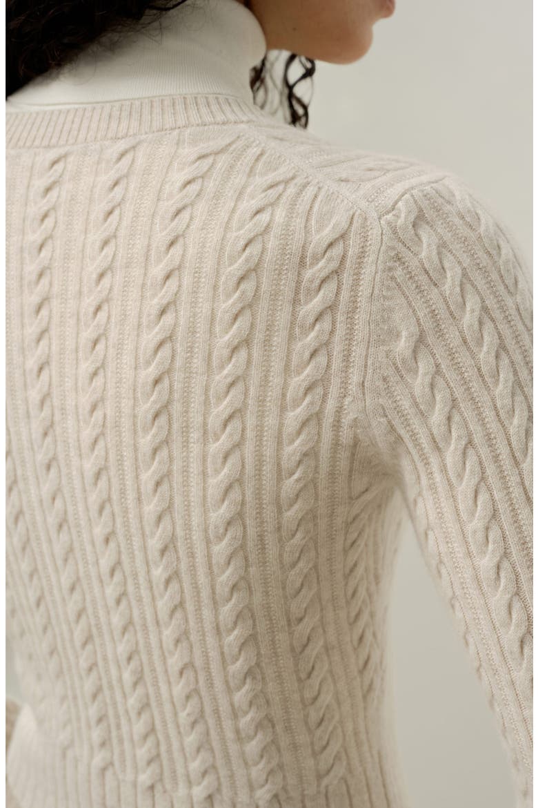 The Hawthorn Cardigan, Alternate, color, Oat