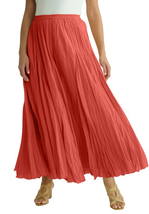 Flowing Crinkled Maxi Skirt