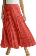 Jessica London Flowing Crinkled Maxi Skirt