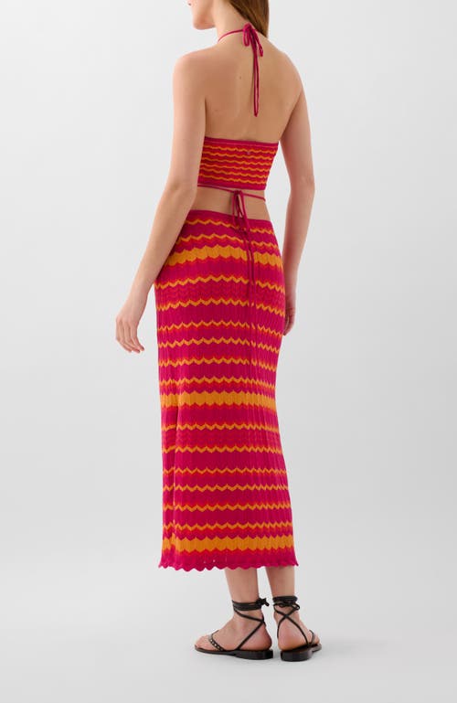 Scalpers Ziggy Knit Dress In Orange