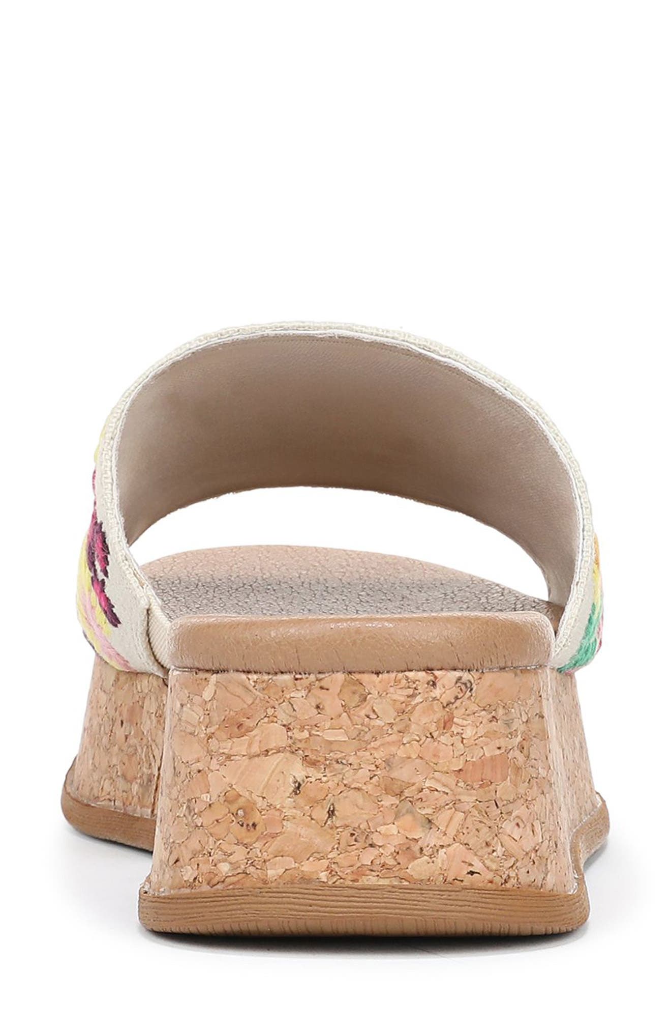 Blowfish Malibu Marshlo Embroidered Platform Slide Sandal, Alternate, color, Beige Multi