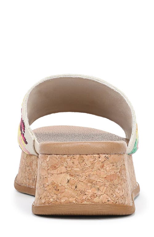 Blowfish Malibu Marshlo Embroidered Platform Slide Sandal In Multi