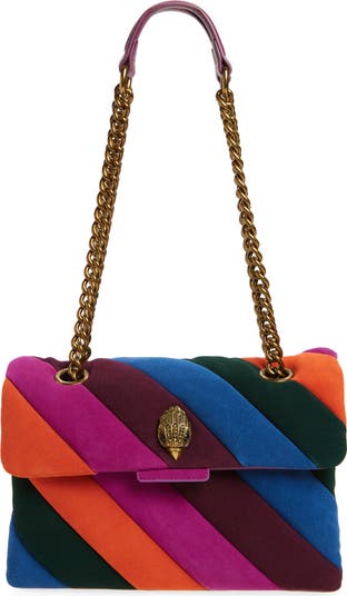 Soho Quilted Suede Shoulder Bag