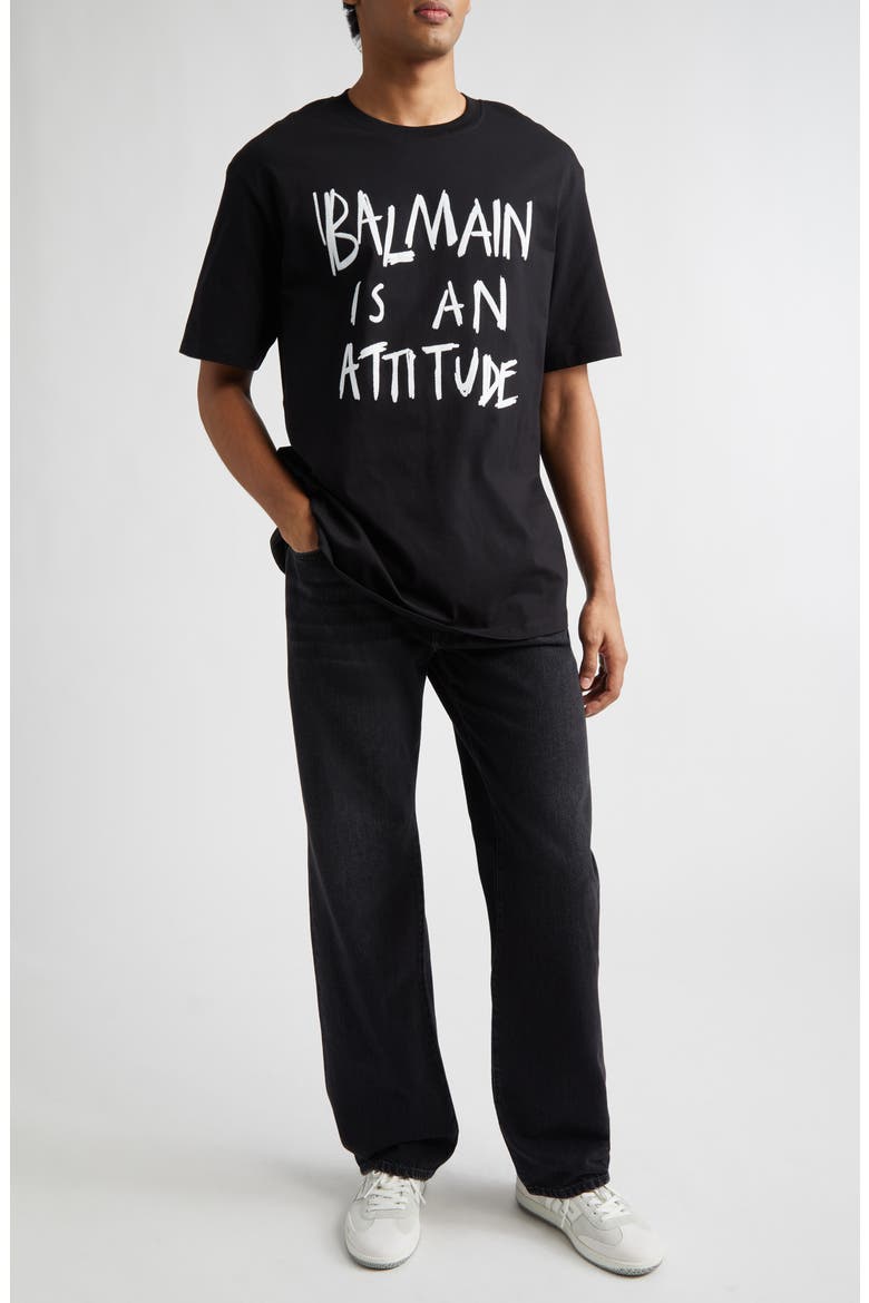 Attitude Graphic T-Shirt, Alternate, color, EAB BLK/ WHITE
