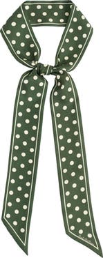 Lost Pattern "Retro Polka" Silk Skinny Scarf