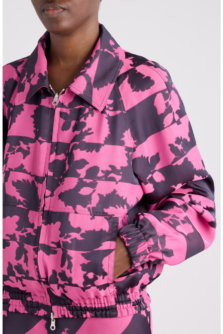 Vinnia Reversible Floral Jacquard Blouson Jacket (Women) | Nordstrom