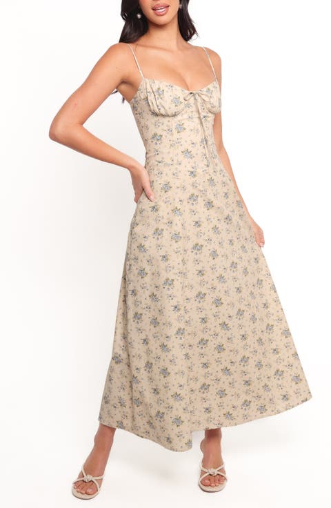 Tiarna Lace Up Back Sleeveless Maxi Dress