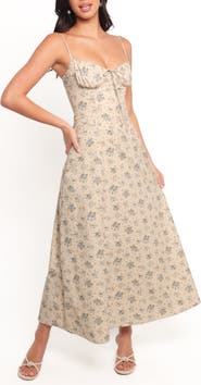 Petal & Pup Tiarna Lace Up Back Sleeveless Maxi Dress