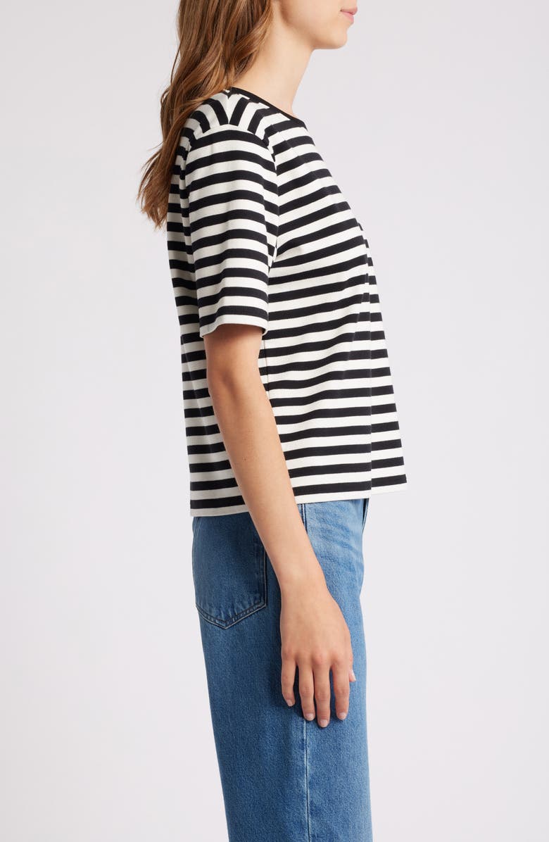 FRAME Stripe Pocket Cotton T-Shirt, Alternate, color, 
