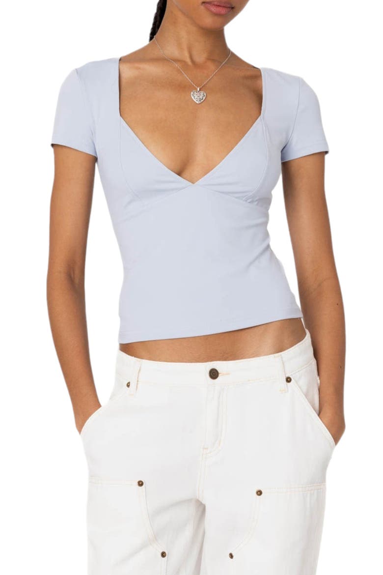 Katia V-Neck Top, Main, color, LIGHT BLUE