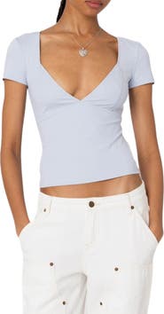 EDIKTED Katia V-Neck Top