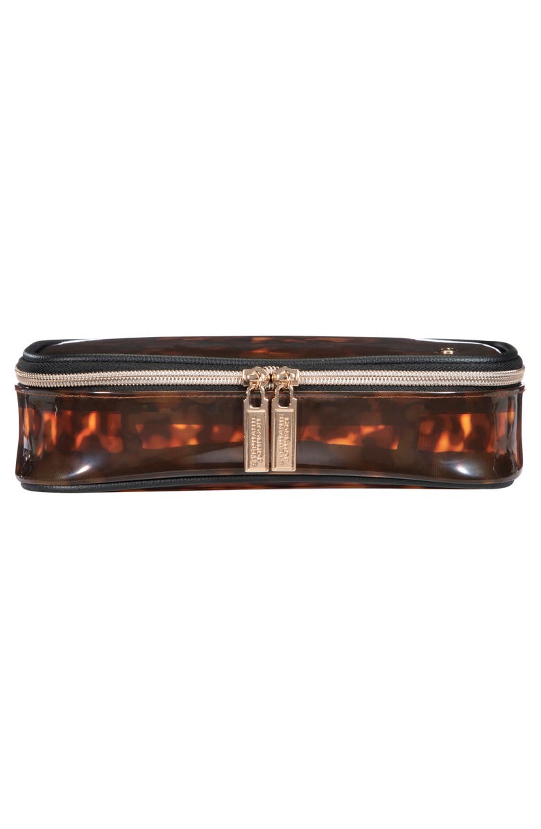 Stephanie Johnson Claire Miami Tortoise Medium Makeup Bag, Alternate, color,