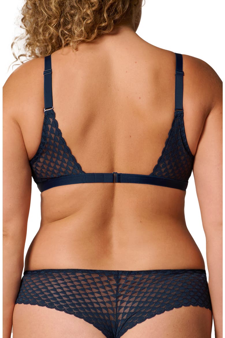 Subtile Triangle Wirefree Bra, Alternate, color, MIDNIGHT