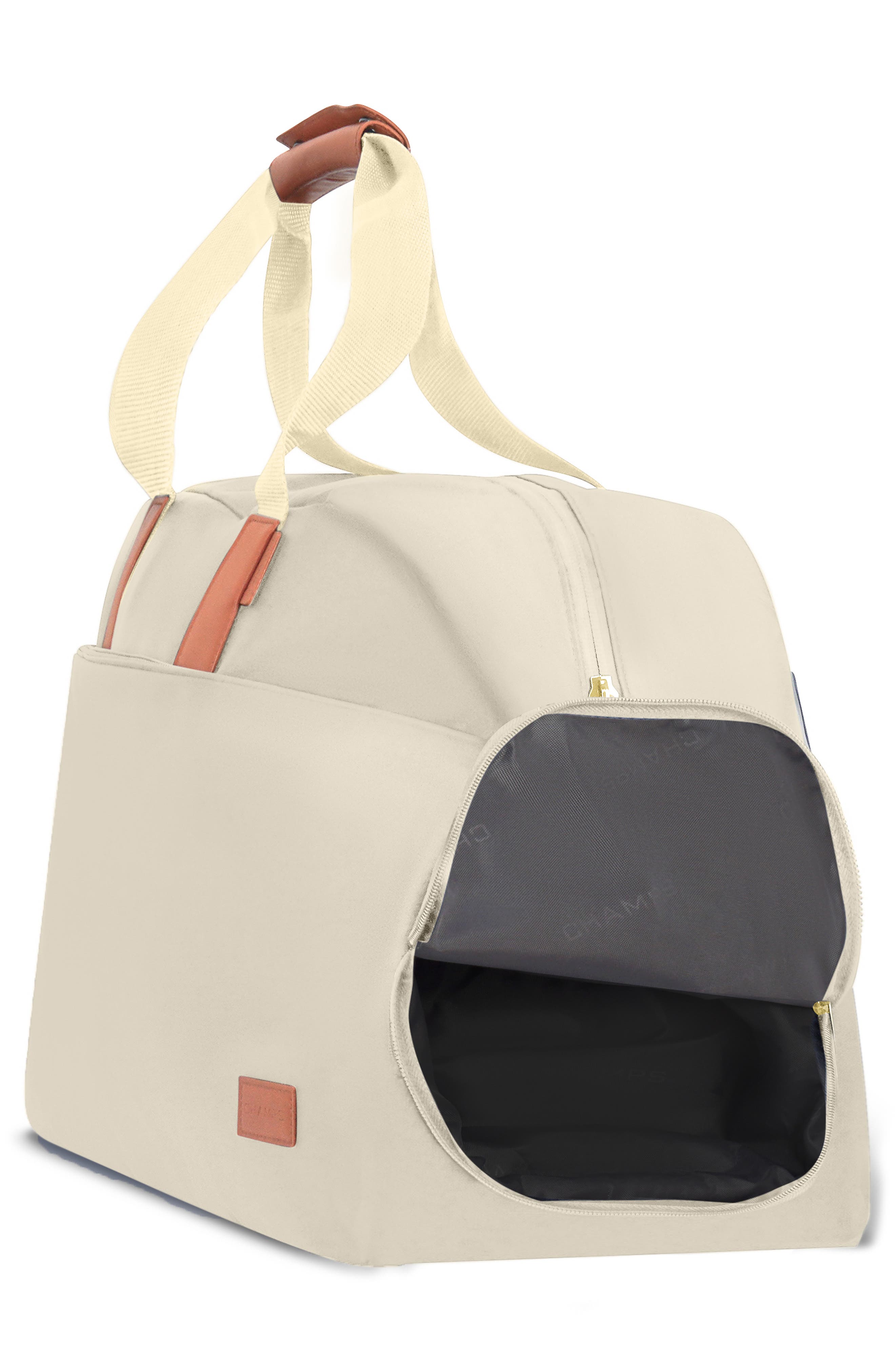 CHAMPS Water Resistant Nylon Duffle Bag, Alternate, color, Ivory