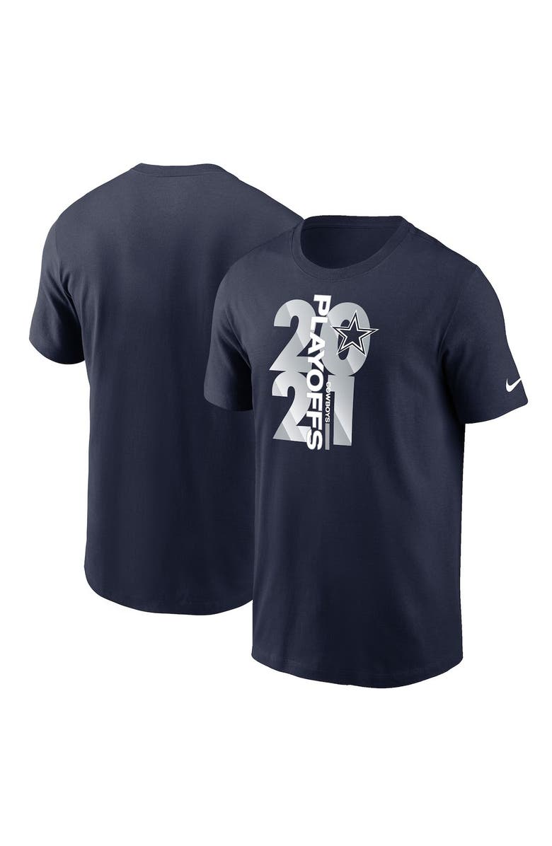 Nike Men's Nike Navy Dallas Cowboys 2021 NFL Playoffs Bound T-Shirt, Main, color, 