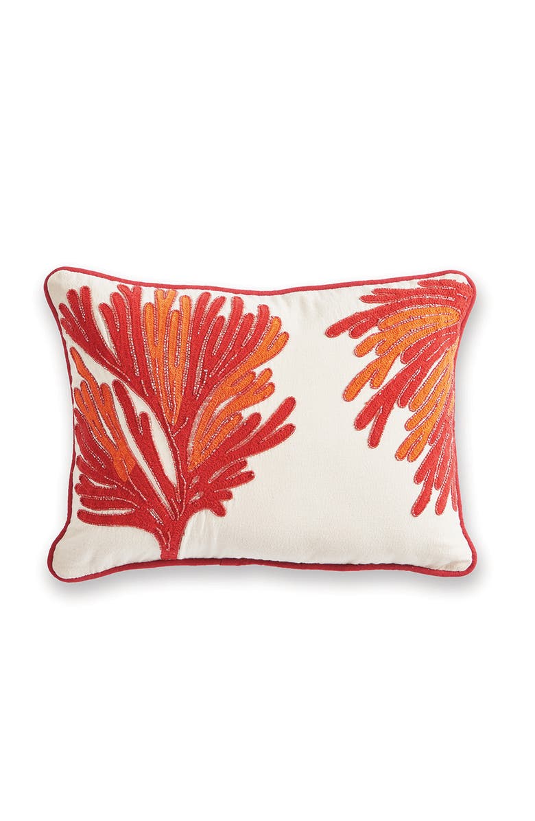 Napa Home & Garden Coral Lumbar Throw Pillow, Main, color, Orange