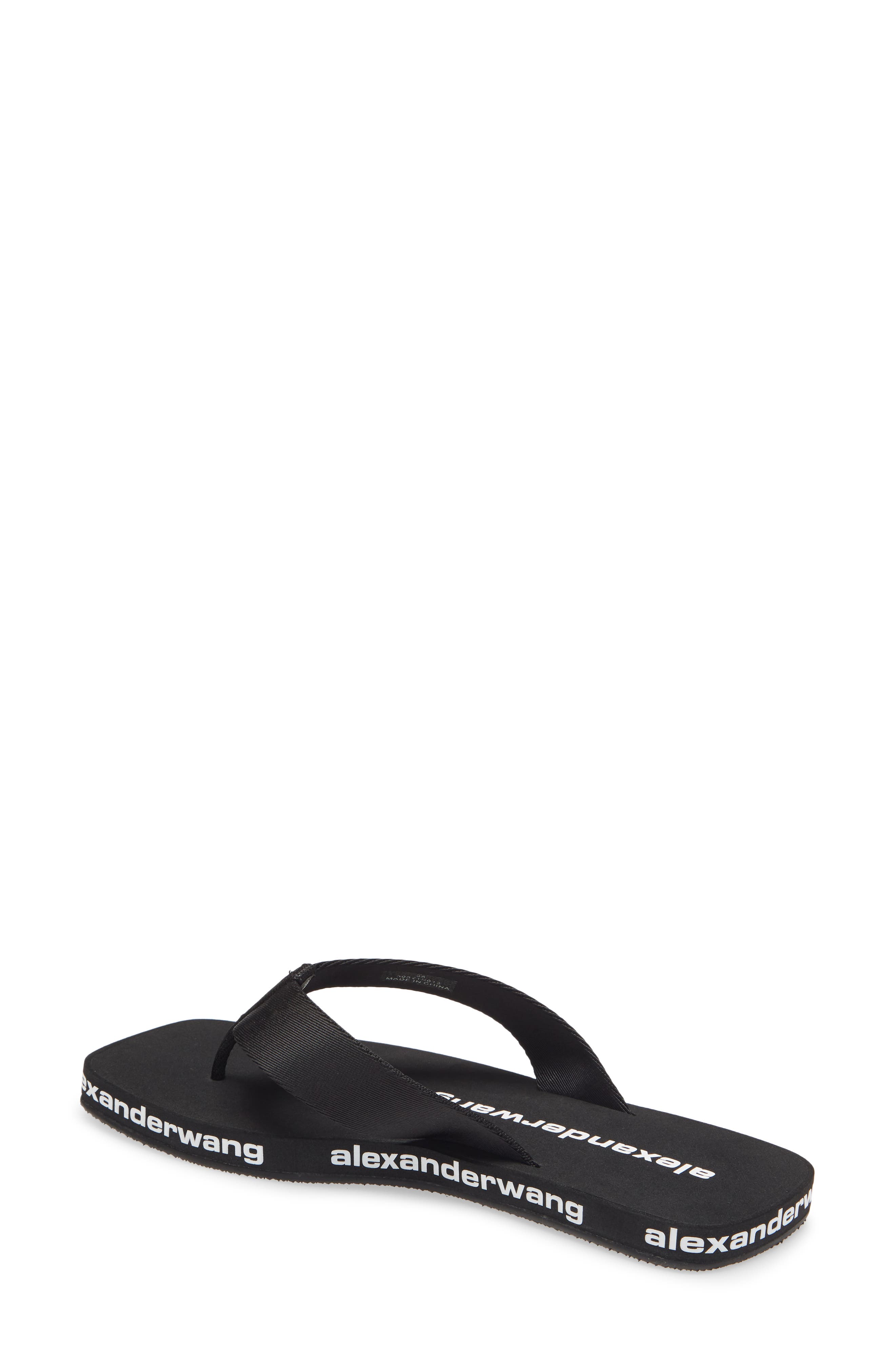 Alexander Wang Logo Flip Flop, Alternate, color, 