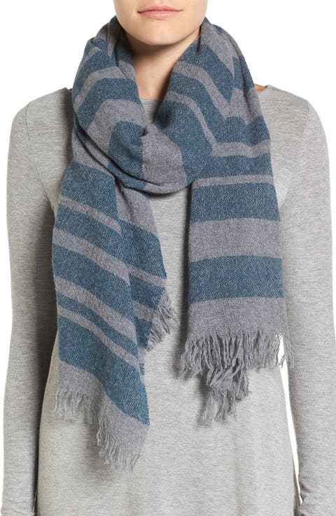 Stripe Cashmere & Wool Scarf
