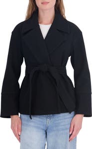 Sebby Short Wrap Coat