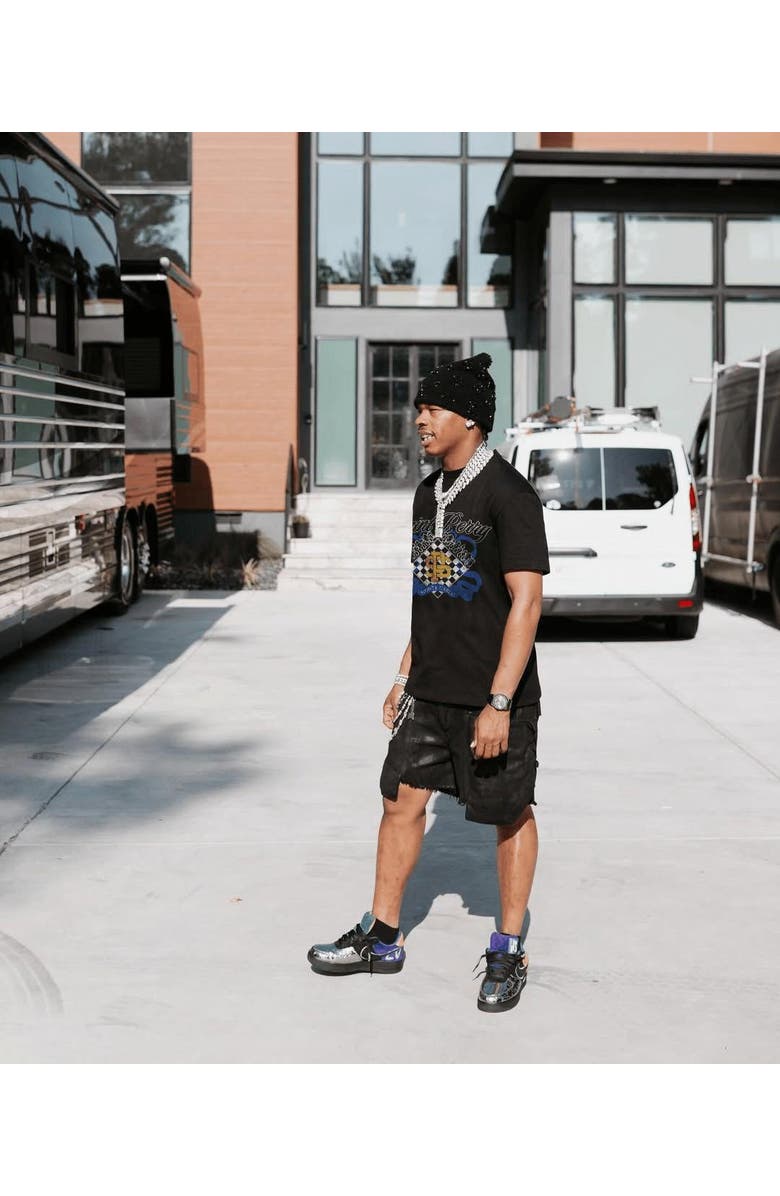 SAINT PERRY Monte Carlo Chess Crest Tees, Alternate, color, Black