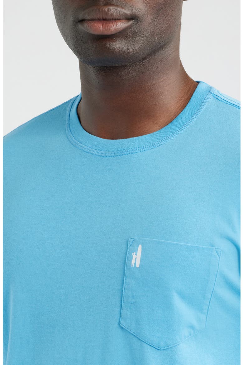 Blue Agave Long Sleeve Pocket T-Shirt, Alternate, color, MALIBLU