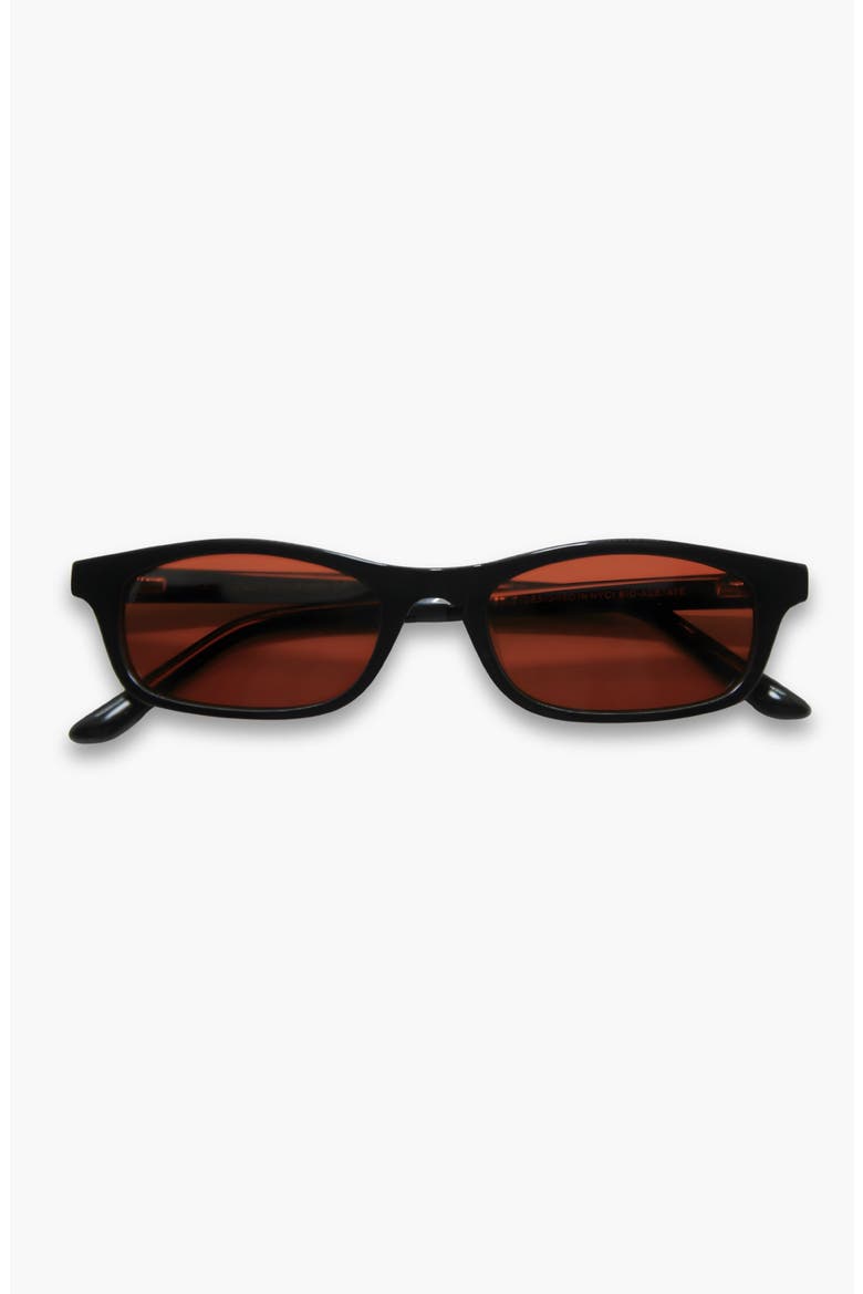 Joey Square Polarized Sunglasses, Main, color, Black