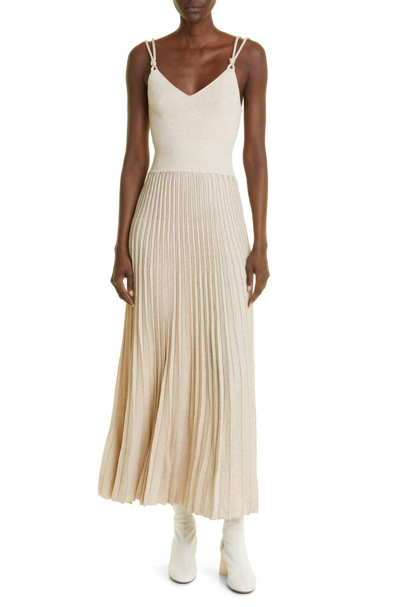 Proenza Schouler Metallic Knit Dress, Main, color, 