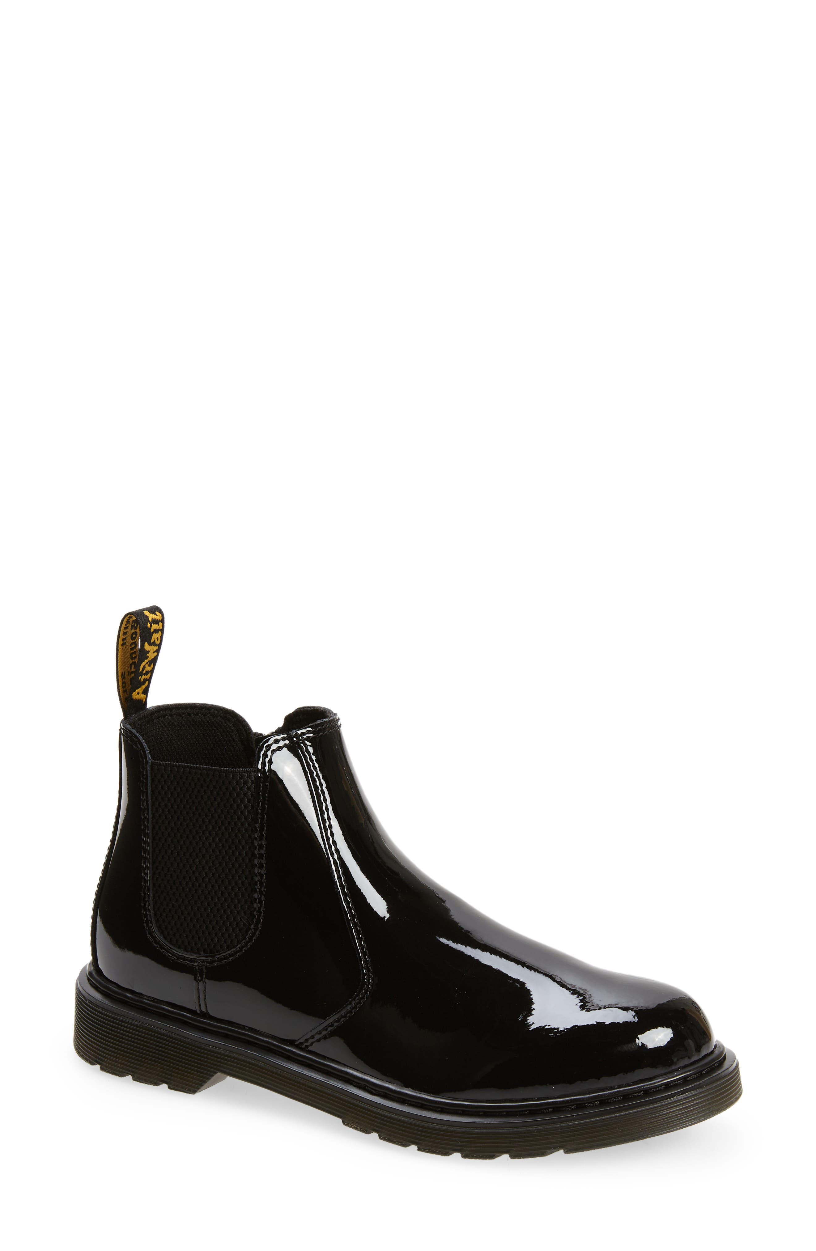 Dr. Martens Kids' 2976 Patent Chelsea Boot, Main, color, 