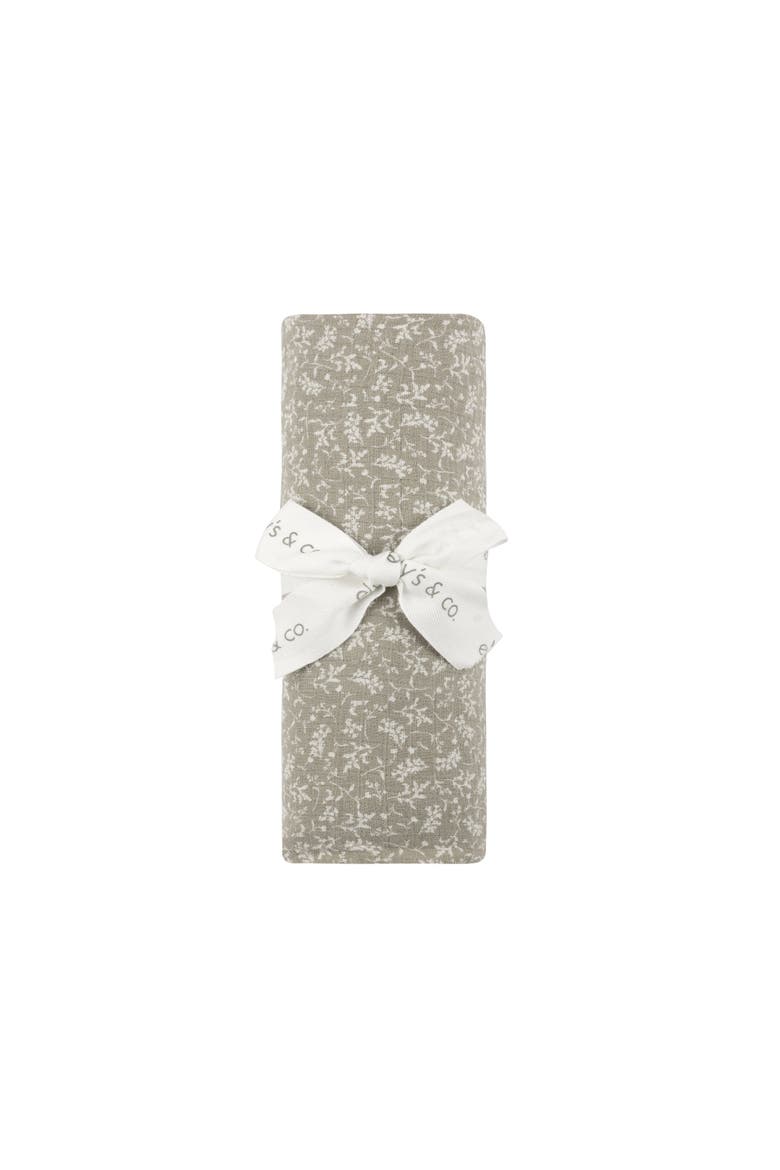 Modal French Terry Vine Collection - Muslin Swaddle, Alternate, color, Sage